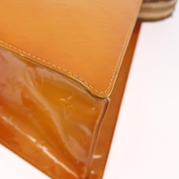 LOUIS VUITTON Monogram Vernis Forsyth Handtas Geel M91112 LV Auth mr2024