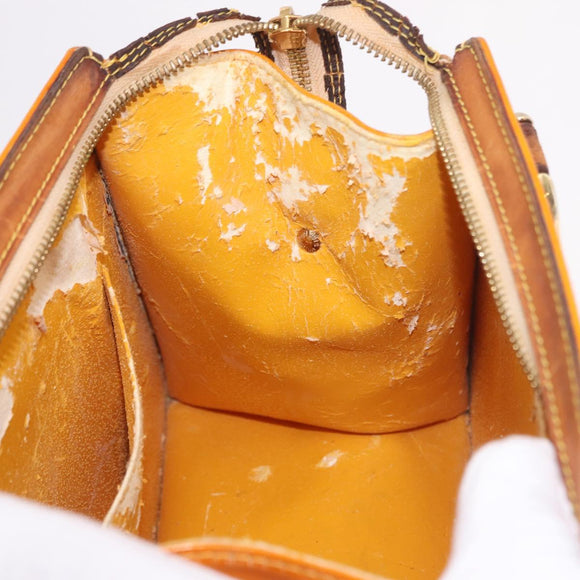 LOUIS VUITTON Monogram Vernis Forsyth Handtas Geel M91112 LV Auth mr2024