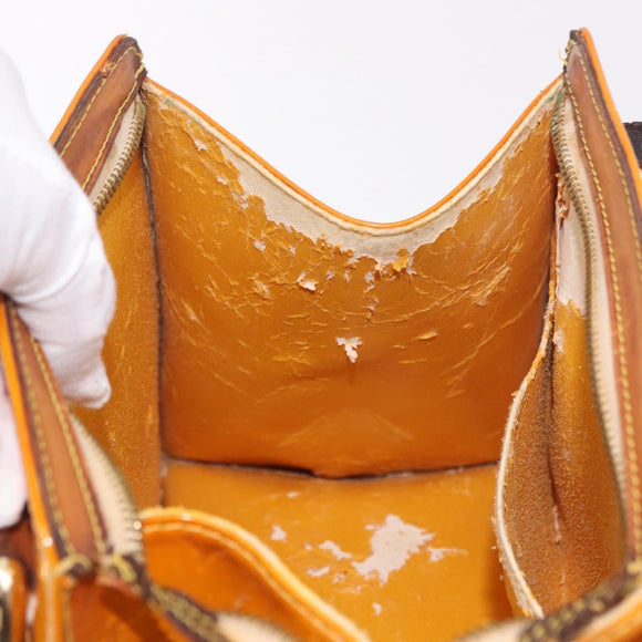 LOUIS VUITTON Monogram Vernis Forsyth Handtas Geel M91112 LV Auth mr2024