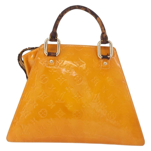 LOUIS VUITTON Monogram Vernis Forsyth Handtas Geel M91112 LV Auth mr2024