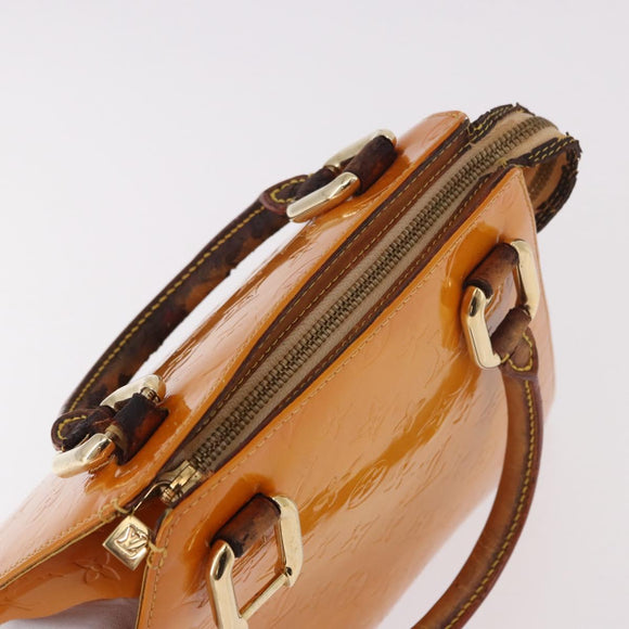 LOUIS VUITTON Monogram Vernis Forsyth Handtas Geel M91112 LV Auth mr2024