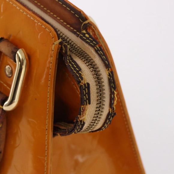 LOUIS VUITTON Monogram Vernis Forsyth Handtas Geel M91112 LV Auth mr2024