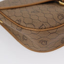 Christian Dior Honeycomb Canvas Shoulder Bag PVC Beige Gold Auth mr2025-9