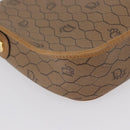 Christian Dior Honeycomb Canvas Shoulder Bag PVC Beige Gold Auth mr2025-15