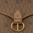 Christian Dior Honeycomb Canvas Shoulder Bag PVC Beige Gold Auth mr2025-17