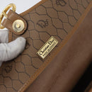 Christian Dior Honeycomb Canvas Shoulder Bag PVC Beige Gold Auth mr2025-18