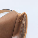Christian Dior Honeycomb Canvas Shoulder Bag PVC Beige Gold Auth mr2025-19