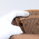 Christian Dior Honeycomb Canvas Shoulder Bag PVC Beige Gold Auth mr2025-21