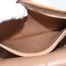 Christian Dior Honeycomb Canvas Shoulder Bag PVC Beige Gold Auth mr2025-12