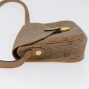 Christian Dior Honeycomb Canvas Shoulder Bag PVC Beige Gold Auth mr2025-4