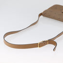 Christian Dior Honeycomb Canvas Shoulder Bag PVC Beige Gold Auth mr2025-7