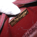 CARTIER Must Line Clutch Bag Leather Bordeaux Gold Auth mr2026-9