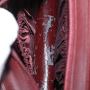 CARTIER Must Line Clutch Bag Leather Bordeaux Gold Auth mr2026-10