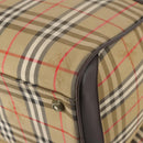 Burberrys Nova Check Boston Bag Canvas Brown Auth mr2028-12
