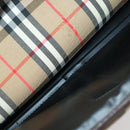 Burberrys Nova Check Boston Bag Canvas Brown Auth mr2028-21