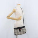 GUCCI GG Supreme Sherry Line Shoulder Bag PVC Navy Gold 904 02 026 Auth mr2029-22