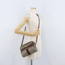 GUCCI GG Supreme Web Sherry Line Bag PVC Beige Gold 72 001 3654 Auth mr2030-22