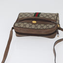GUCCI GG Supreme Web Sherry Line Bag PVC Beige Gold 72 001 3654 Auth mr2030-6