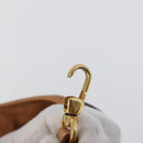 CELINE Macadam Canvas Tote Bag PVC Leather Brown Gold Auth mr2036-9