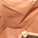 CELINE Macadam Canvas Tote Bag PVC Leather Brown Gold Auth mr2036-19