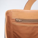 CELINE Macadam Canvas Tote Bag PVC Leather Brown Gold Auth mr2036-21