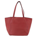 PRADA Tragetasche Leder Rot Gold Auth mr2039-2
