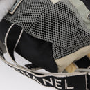 CHANEL Waist bag Canvas Black Silver CC Auth mr2042-16