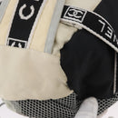 CHANEL Waist bag Canvas Black Silver CC Auth mr2042-17