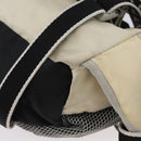 CHANEL Waist bag Canvas Black Silver CC Auth mr2042-18