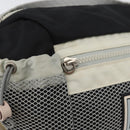 CHANEL Waist bag Canvas Black Silver CC Auth mr2042-10
