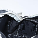CHANEL Waist bag Canvas Black Silver CC Auth mr2042-21