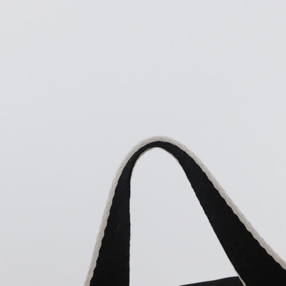 CHANEL Waist bag Canvas Black Silver CC Auth mr2042
