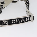 CHANEL Waist bag Canvas Black Silver CC Auth mr2042-8