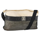 CHANEL Shoulder Bag Vinyl White CC Auth mr2043-1