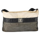 CHANEL Shoulder Bag Vinyl White CC Auth mr2043-2