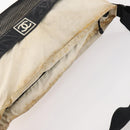 CHANEL Shoulder Bag Vinyl White CC Auth mr2043-6