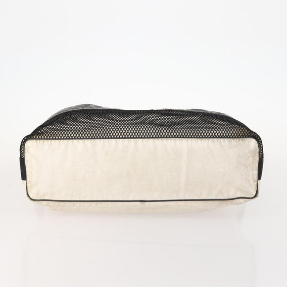 CHANEL Shoulder Bag Vinyl White CC Auth mr2043