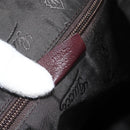GUCCI Shoulder Bag Leather Bordeaux Silver 189678 Auth mr2047-12