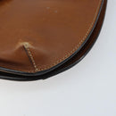 GUCCI Shoulder Bag Leather Brown Gold 409154 Auth mr2049-10