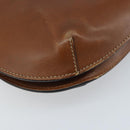 GUCCI Shoulder Bag Leather Brown Gold 409154 Auth mr2049-13
