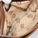 GUCCI Shoulder Bag Leather Brown Gold 409154 Auth mr2049-18