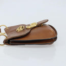 GUCCI Shoulder Bag Leather Brown Gold 409154 Auth mr2049-5