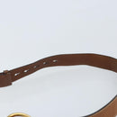 GUCCI Shoulder Bag Leather Brown Gold 409154 Auth mr2049-8