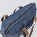 PRADA Hand Bag Nylon Blue Silver Auth mr2051-6