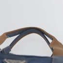 PRADA Hand Bag Nylon Blue Silver Auth mr2051-14