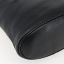 LOEWE Vanity Velazquez Hand Bag Leather Black Gold Auth mr2053-11
