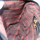 LOEWE Vanity Velazquez Hand Bag Leather Black Gold Auth mr2053-18