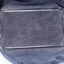 CELINE Studs Hand Bag Leather Black Silver Auth mr2054-12