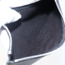 CELINE Studs Hand Bag Leather Black Silver Auth mr2054-21