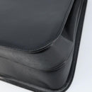 CELINE Hand Bag Leather 2way Black Gold Auth mr2055-18